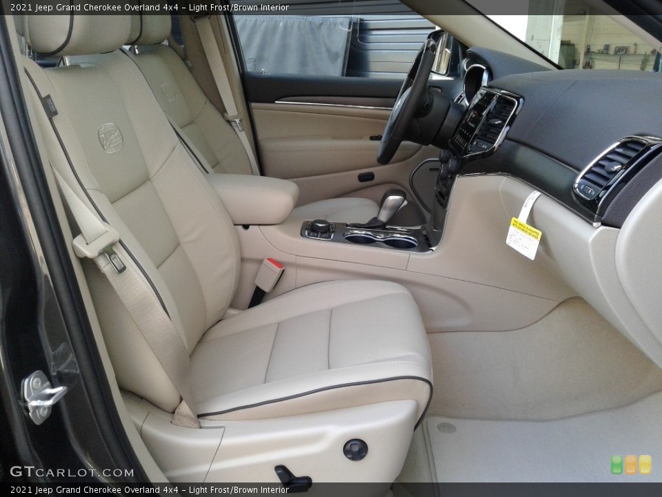 Light Frost/Brown Interior Front Seat for the 2021 Jeep Grand Cherokee Overland 4x4 #140469862