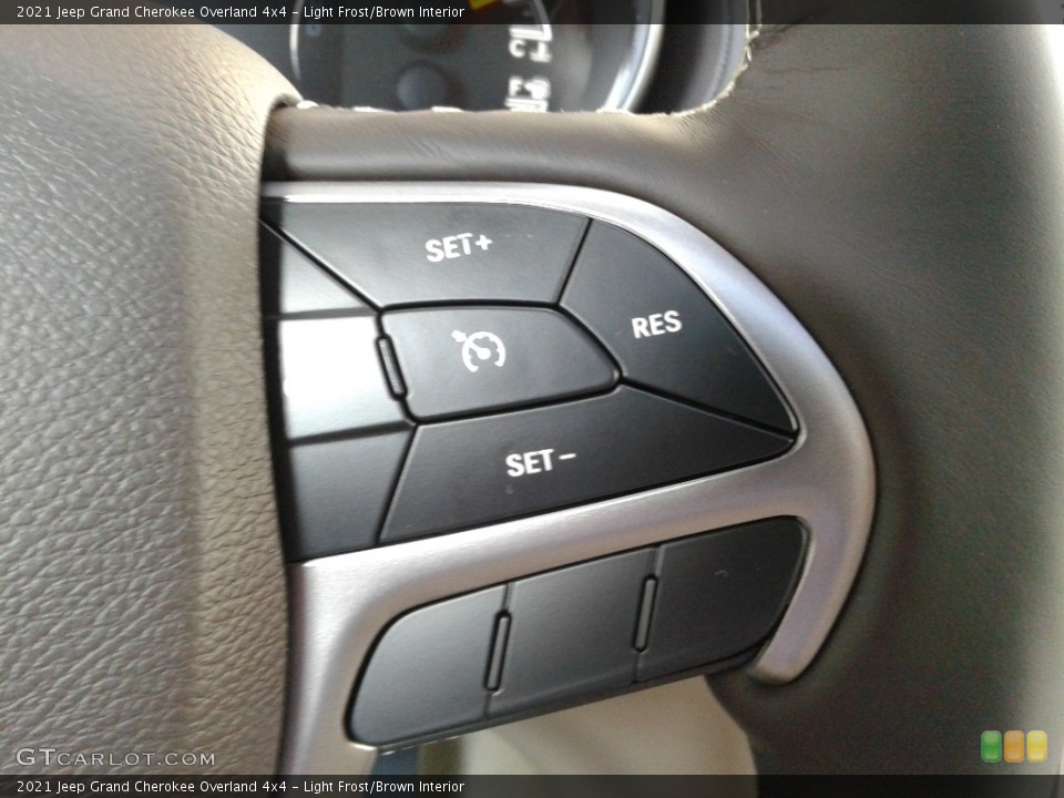 Light Frost/Brown Interior Steering Wheel for the 2021 Jeep Grand Cherokee Overland 4x4 #140469943