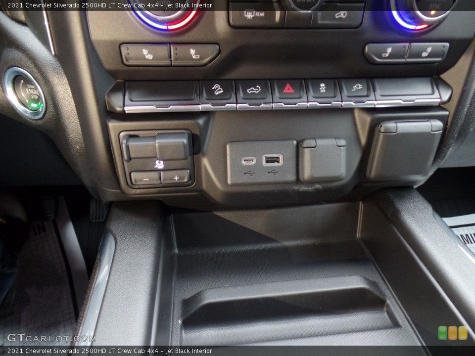 Jet Black Interior Controls for the 2021 Chevrolet Silverado 2500HD LT Crew Cab 4x4 #140470780