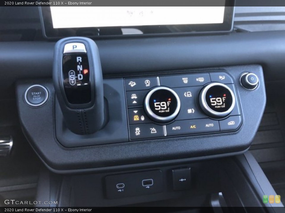 Ebony Interior Controls for the 2020 Land Rover Defender 110 X #140471341