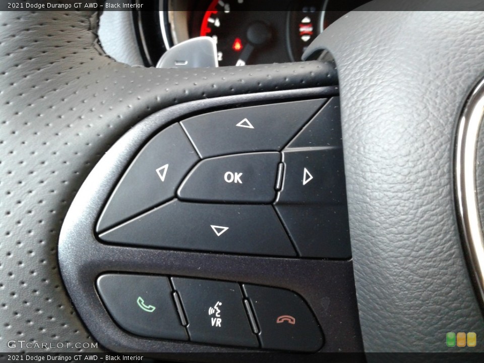 Black Interior Steering Wheel for the 2021 Dodge Durango GT AWD #140473492