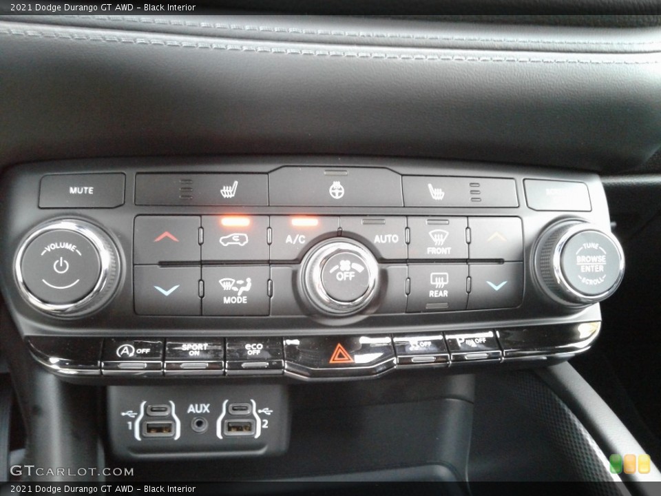 Black Interior Controls for the 2021 Dodge Durango GT AWD #140473657