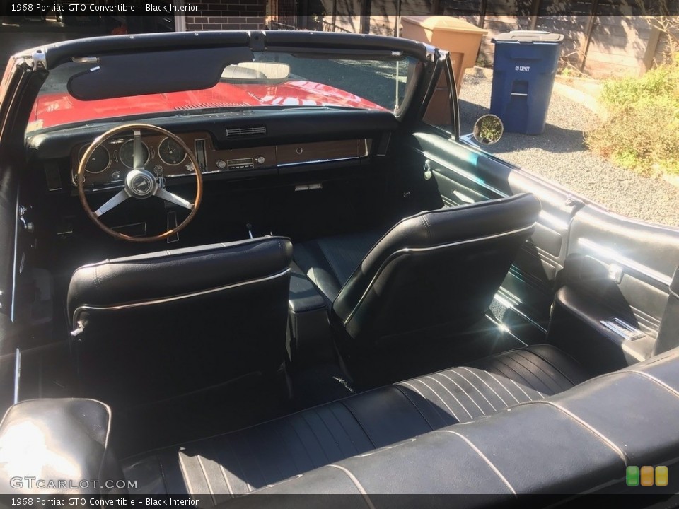Black 1968 Pontiac GTO Interiors