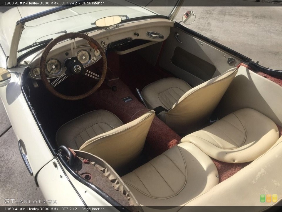 Beige Interior Photo for the 1960 Austin-Healey 3000 MMk I BT7 2+2 #140475118