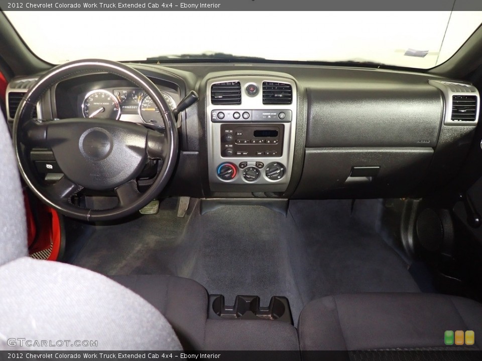 Ebony Interior Dashboard for the 2012 Chevrolet Colorado Work Truck Extended Cab 4x4 #140481154
