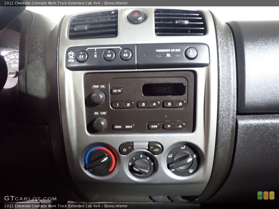 Ebony Interior Controls for the 2012 Chevrolet Colorado Work Truck Extended Cab 4x4 #140481286
