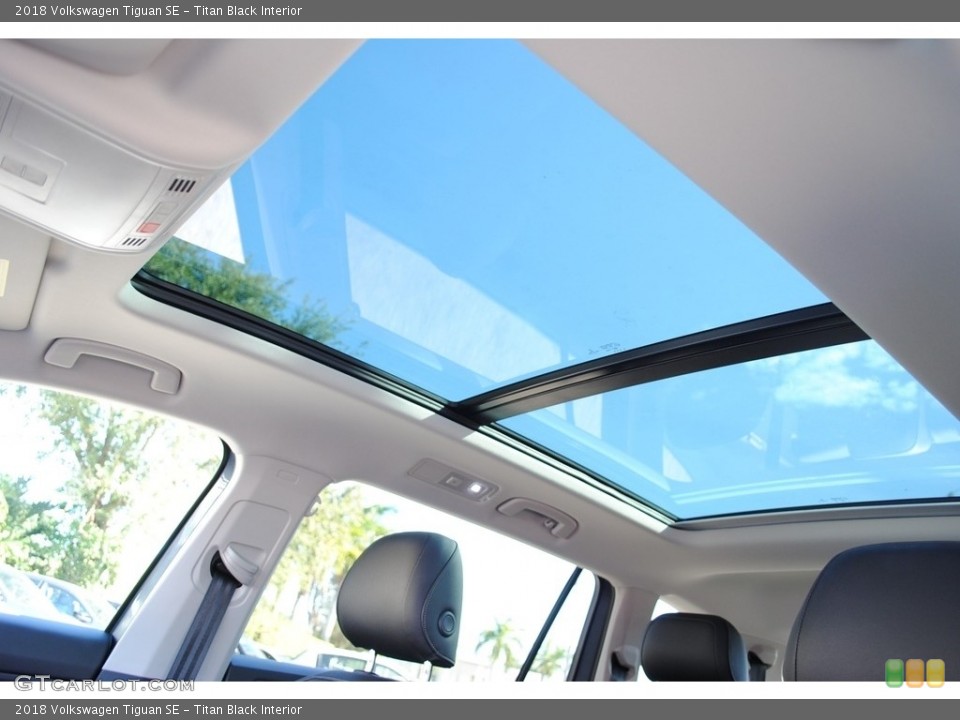 Titan Black Interior Sunroof for the 2018 Volkswagen Tiguan SE #140482990