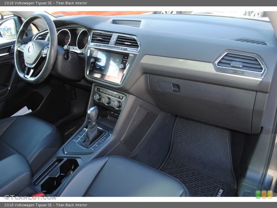 Titan Black Interior Dashboard for the 2018 Volkswagen Tiguan SE #140483035