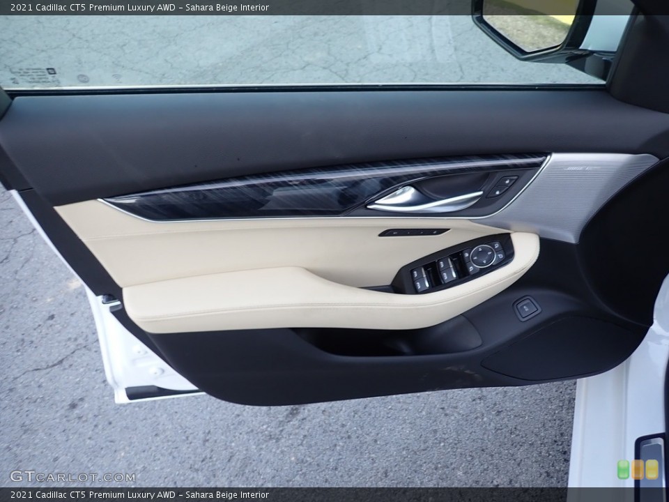 Sahara Beige Interior Door Panel for the 2021 Cadillac CT5 Premium Luxury AWD #140483485