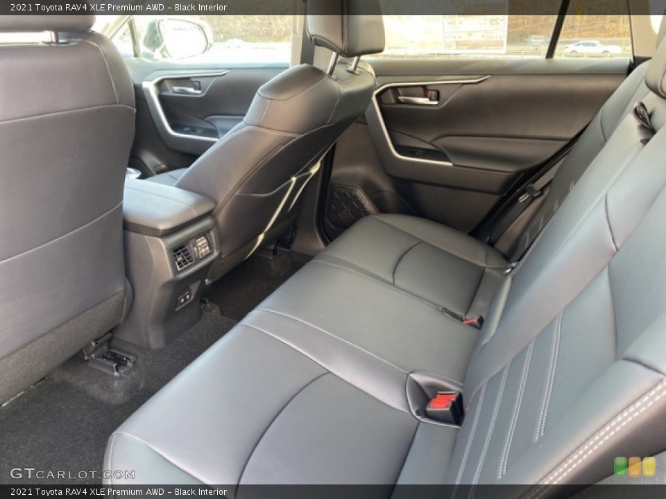 Black Interior Rear Seat for the 2021 Toyota RAV4 XLE Premium AWD #140484589