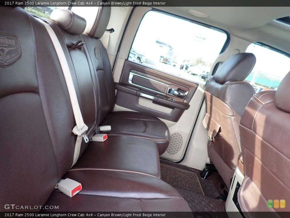 Canyon Brown/Light Frost Beige Interior Rear Seat for the 2017 Ram 2500 Laramie Longhorn Crew Cab 4x4 #140484604
