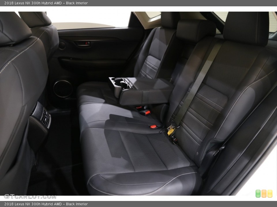 Black Interior Rear Seat for the 2018 Lexus NX 300h Hybrid AWD #140485258