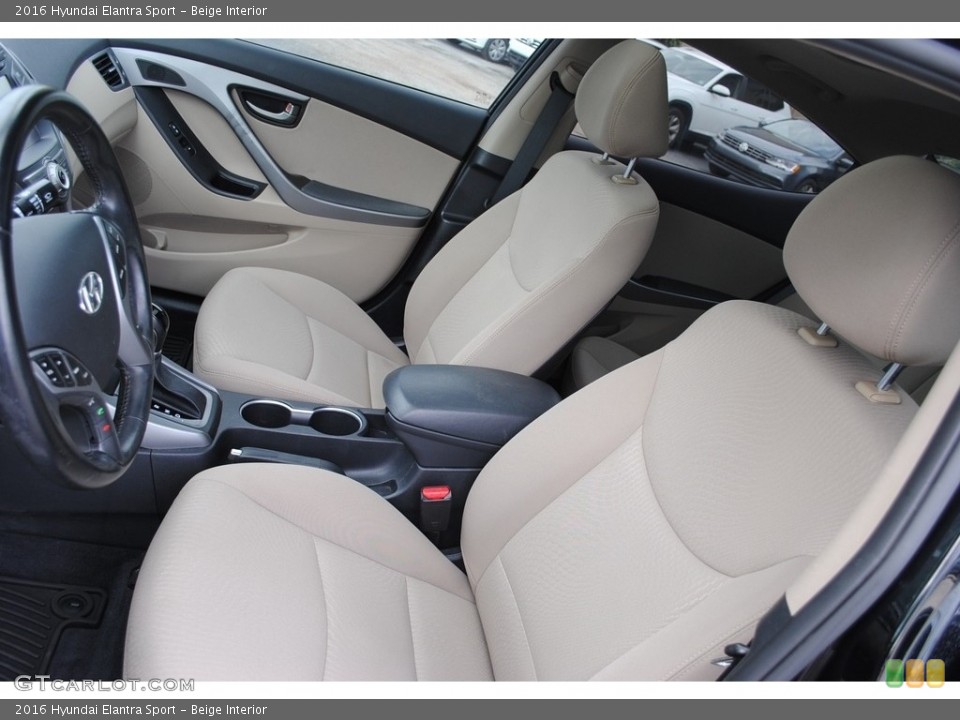 Beige Interior Front Seat for the 2016 Hyundai Elantra Sport #140485347