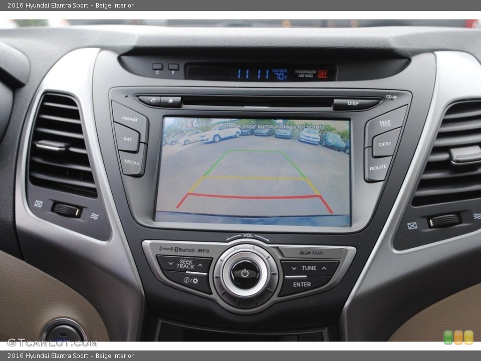 Beige Interior Controls for the 2016 Hyundai Elantra Sport #140485456