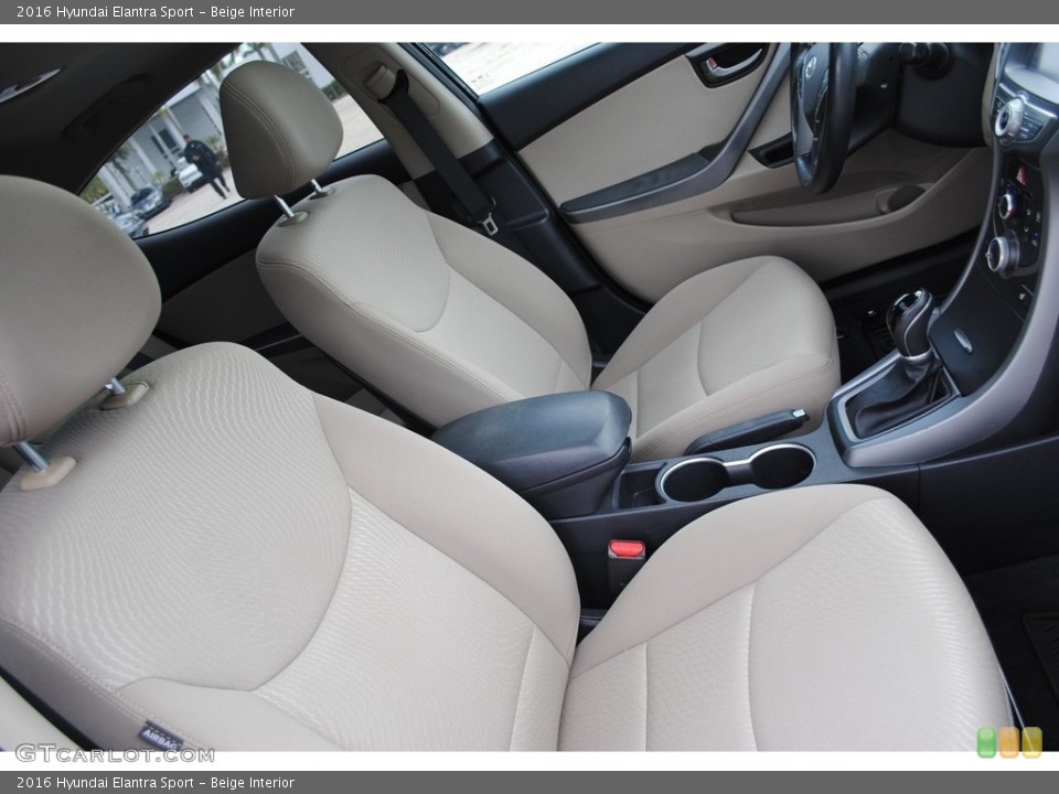 Beige Interior Front Seat for the 2016 Hyundai Elantra Sport #140485504
