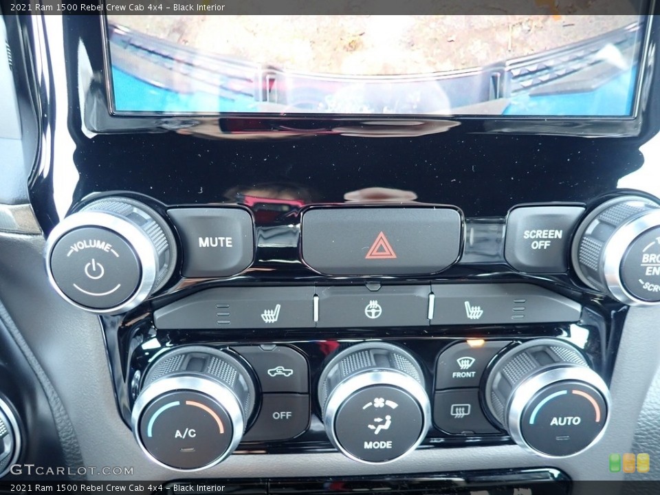 Black Interior Controls for the 2021 Ram 1500 Rebel Crew Cab 4x4 #140486047