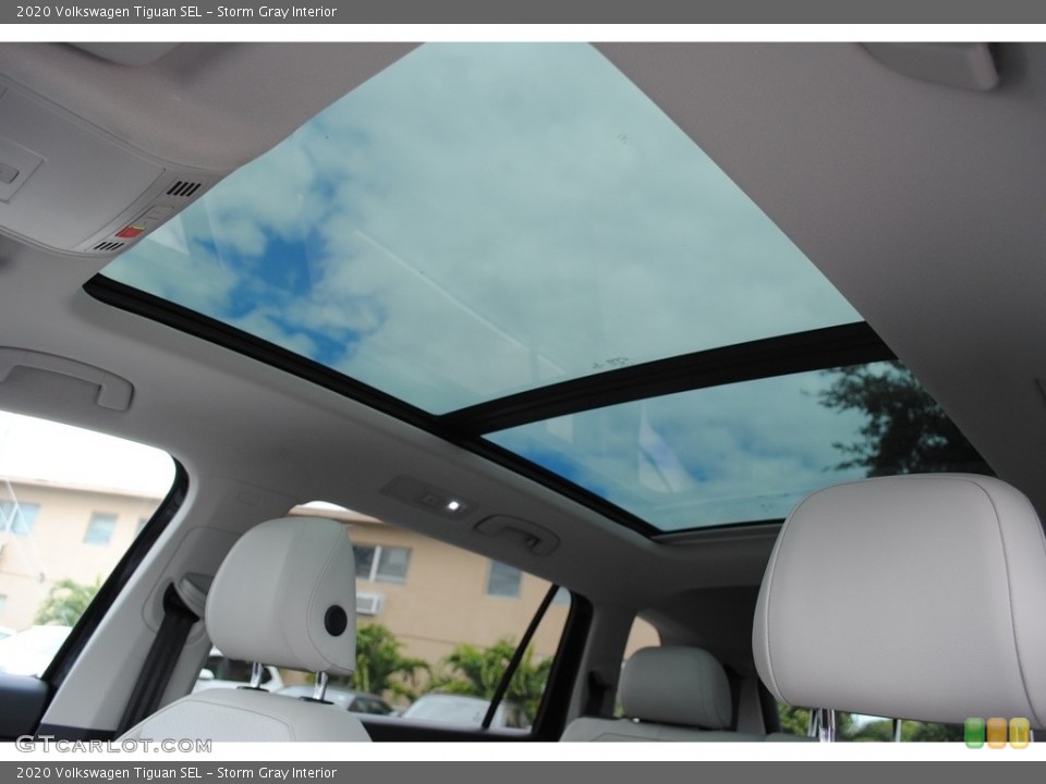 Storm Gray Interior Sunroof for the 2020 Volkswagen Tiguan SEL #140486665