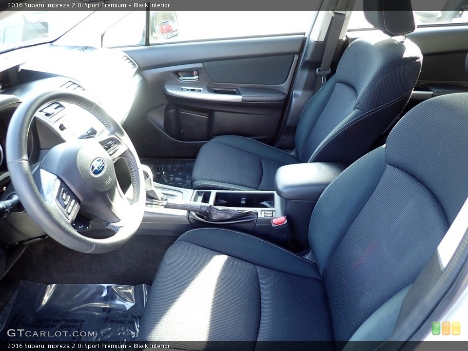 Black Interior Front Seat for the 2016 Subaru Impreza 2.0i Sport Premium #140488993