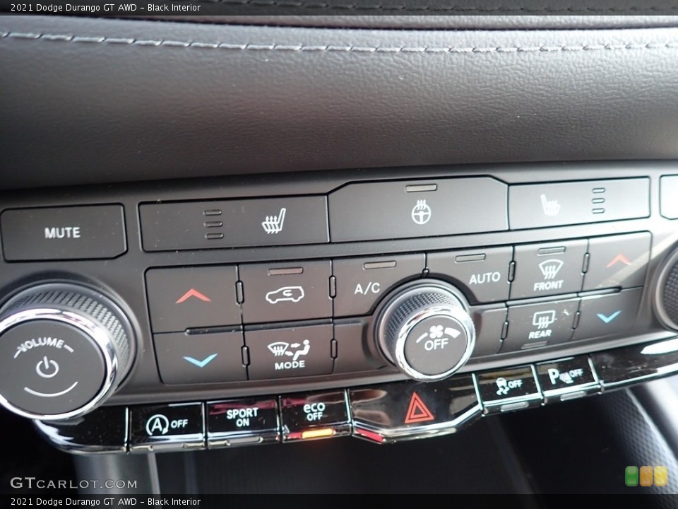 Black Interior Controls for the 2021 Dodge Durango GT AWD #140489494