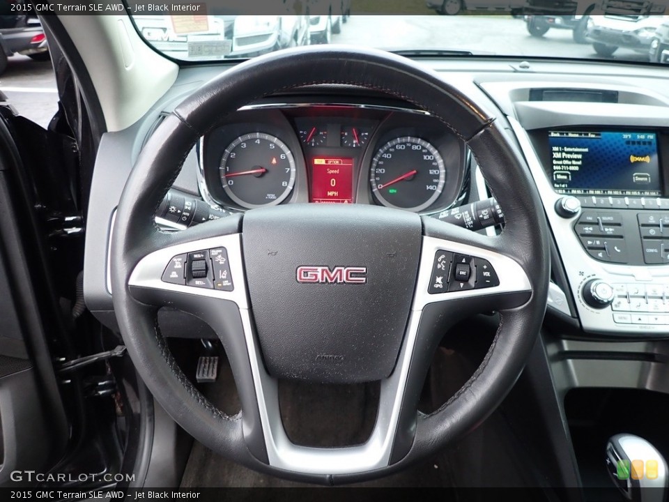 Jet Black Interior Steering Wheel for the 2015 GMC Terrain SLE AWD #140490930