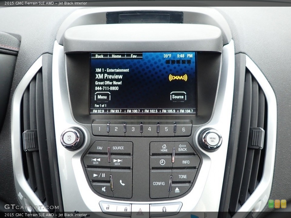 Jet Black Interior Controls for the 2015 GMC Terrain SLE AWD #140490943