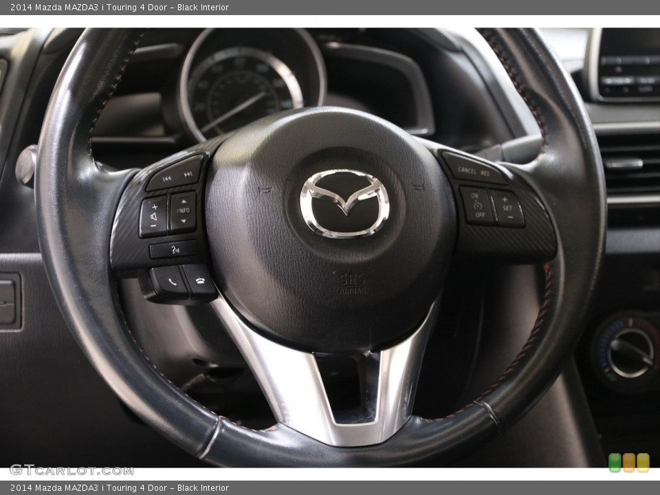 Black Interior Steering Wheel for the 2014 Mazda MAZDA3 i Touring 4 Door #140492863