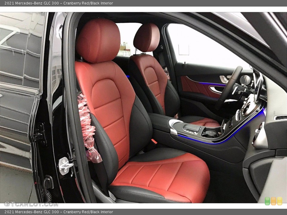 Cranberry Red/Black Interior Front Seat for the 2021 Mercedes-Benz GLC 300 #140494974