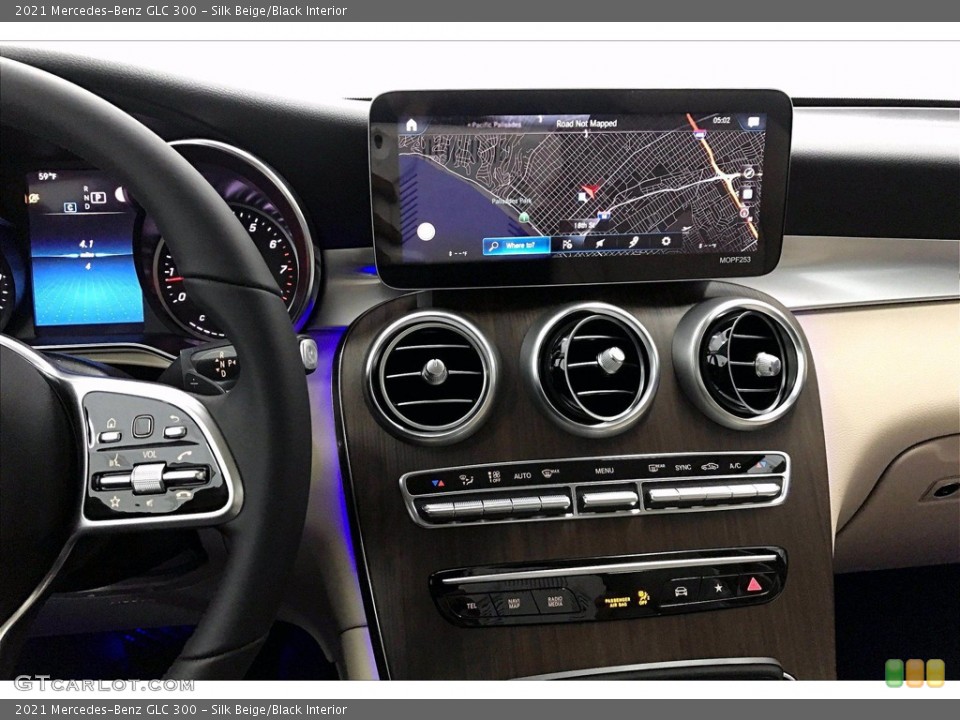 Silk Beige/Black Interior Navigation for the 2021 Mercedes-Benz GLC 300 #140495301
