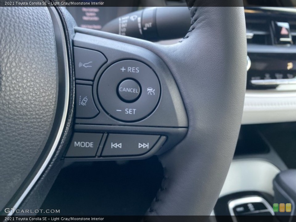 Light Gray/Moonstone Interior Steering Wheel for the 2021 Toyota Corolla SE #140495619