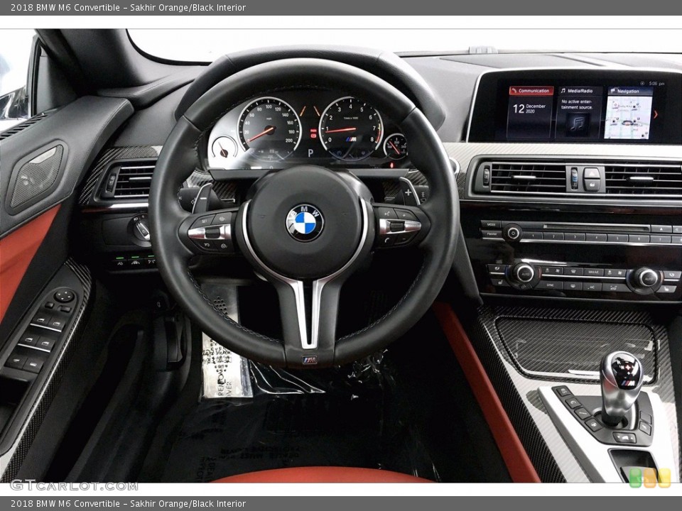 Sakhir Orange/Black Interior Dashboard for the 2018 BMW M6 Convertible #140496768