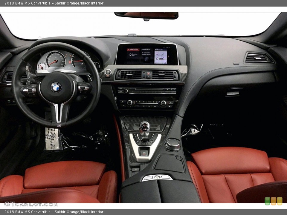 Sakhir Orange/Black Interior Dashboard for the 2018 BMW M6 Convertible #140497032