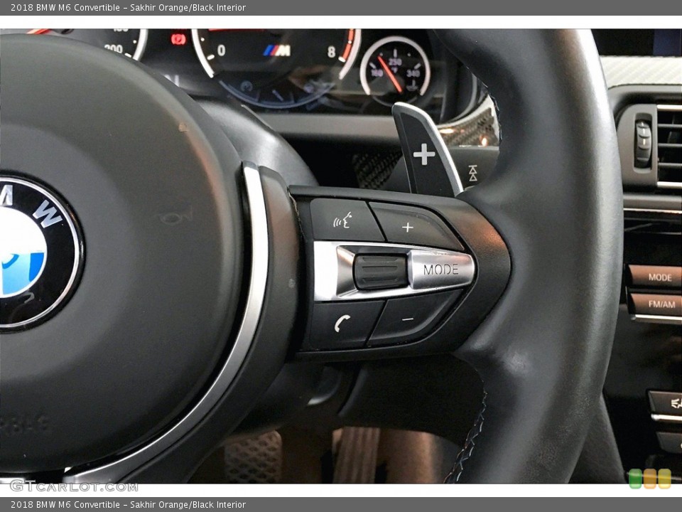 Sakhir Orange/Black Interior Steering Wheel for the 2018 BMW M6 Convertible #140497128