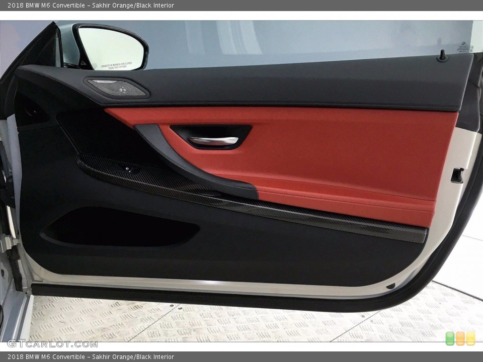 Sakhir Orange/Black Interior Door Panel for the 2018 BMW M6 Convertible #140497260
