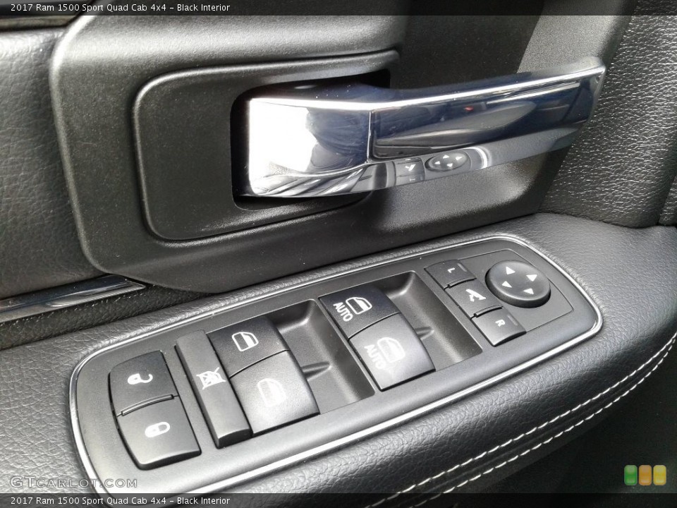 Black Interior Door Panel for the 2017 Ram 1500 Sport Quad Cab 4x4 #140497275