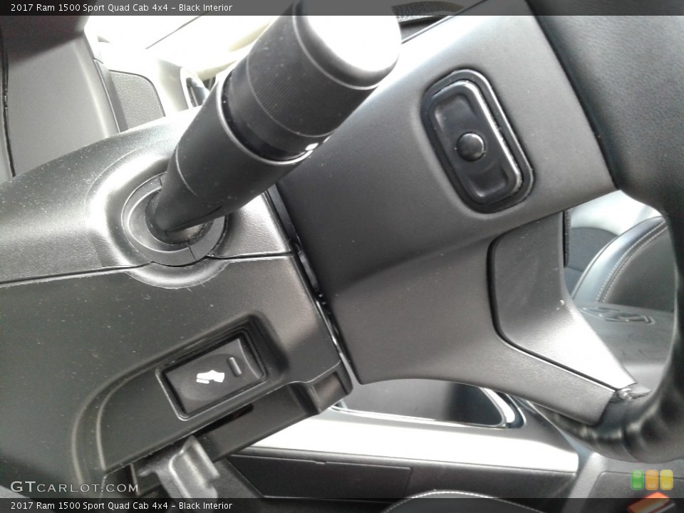 Black Interior Steering Wheel for the 2017 Ram 1500 Sport Quad Cab 4x4 #140497314