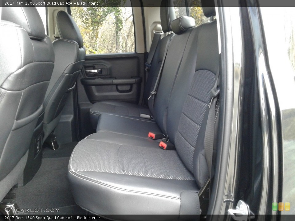 Black Interior Rear Seat for the 2017 Ram 1500 Sport Quad Cab 4x4 #140497335