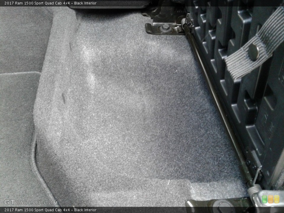 Black Interior Rear Seat for the 2017 Ram 1500 Sport Quad Cab 4x4 #140497362