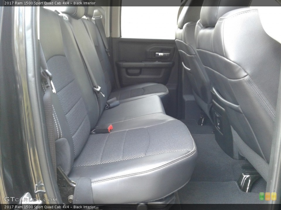 Black Interior Rear Seat for the 2017 Ram 1500 Sport Quad Cab 4x4 #140497380