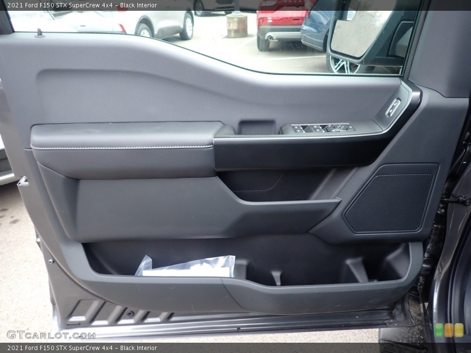 Black Interior Door Panel for the 2021 Ford F150 STX SuperCrew 4x4 #140497389