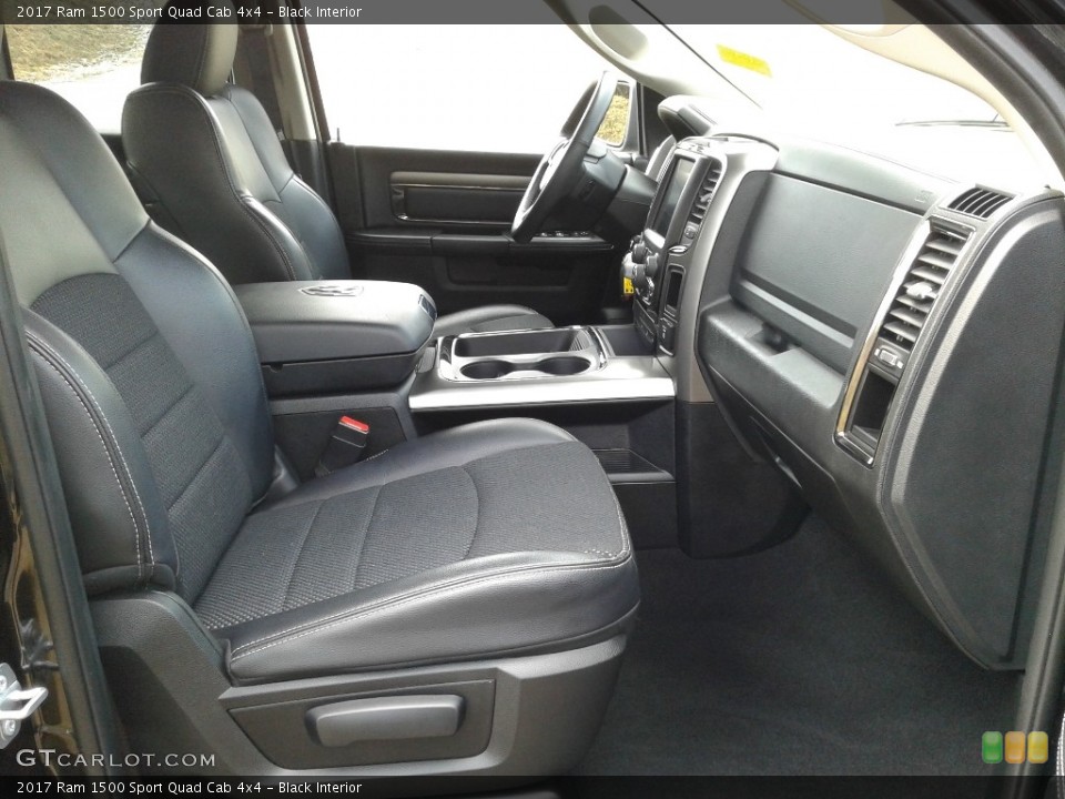 Black Interior Front Seat for the 2017 Ram 1500 Sport Quad Cab 4x4 #140497422