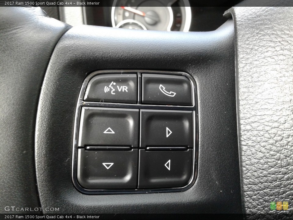 Black Interior Steering Wheel for the 2017 Ram 1500 Sport Quad Cab 4x4 #140497473