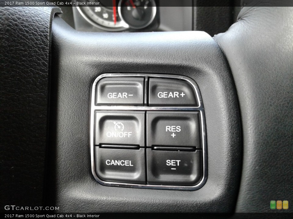 Black Interior Steering Wheel for the 2017 Ram 1500 Sport Quad Cab 4x4 #140497491