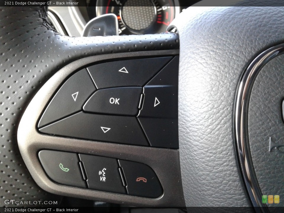 Black Interior Steering Wheel for the 2021 Dodge Challenger GT #140498400