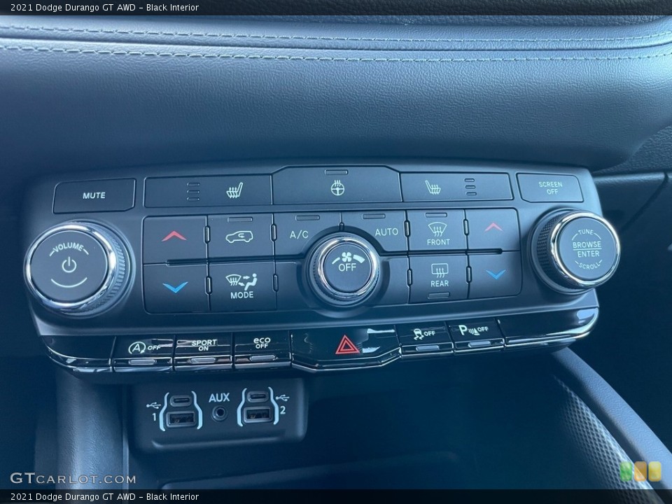 Black Interior Controls for the 2021 Dodge Durango GT AWD #140498970