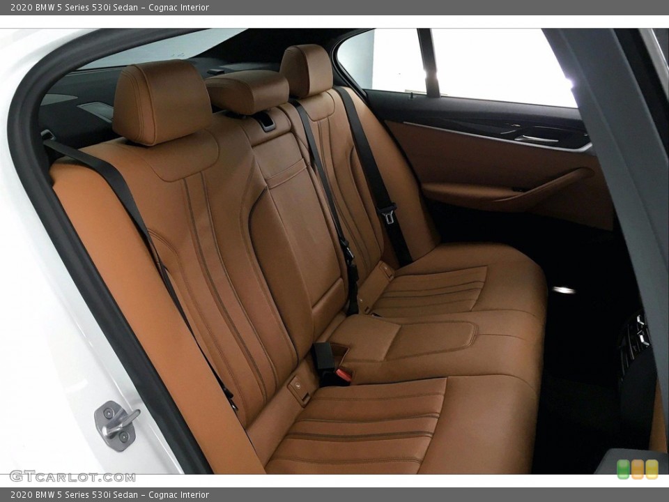 Cognac Interior Rear Seat for the 2020 BMW 5 Series 530i Sedan #140499513