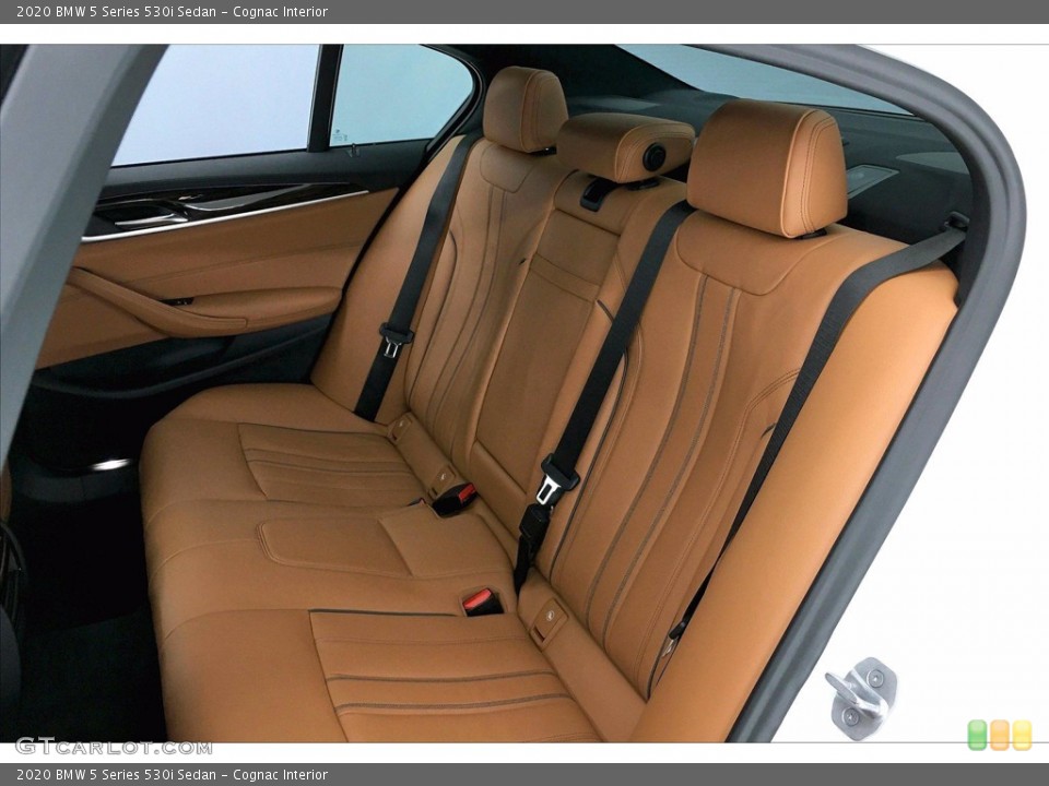 Cognac Interior Rear Seat for the 2020 BMW 5 Series 530i Sedan #140499516