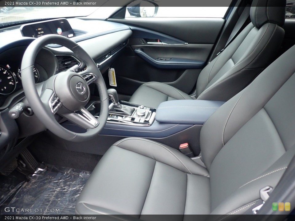 Black Interior Front Seat for the 2021 Mazda CX-30 Preferred AWD #140502104