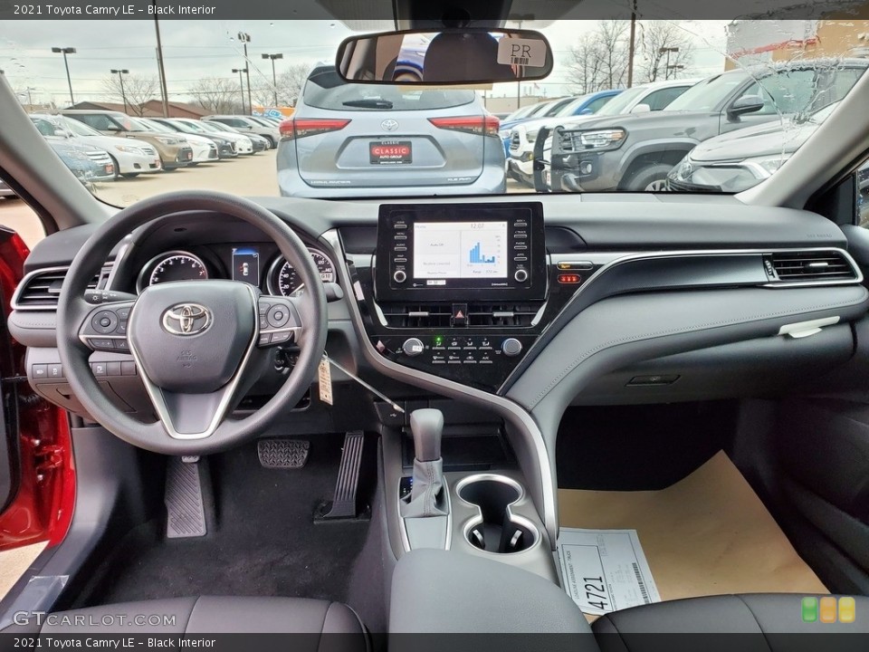 Black Interior Dashboard for the 2021 Toyota Camry LE #140504701