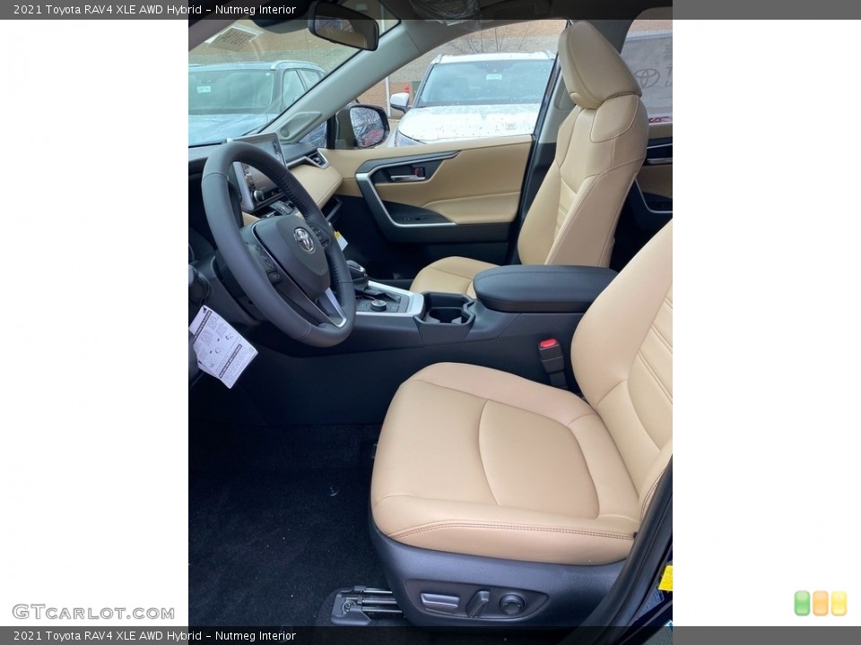 Nutmeg Interior Front Seat for the 2021 Toyota RAV4 XLE AWD Hybrid #140505370