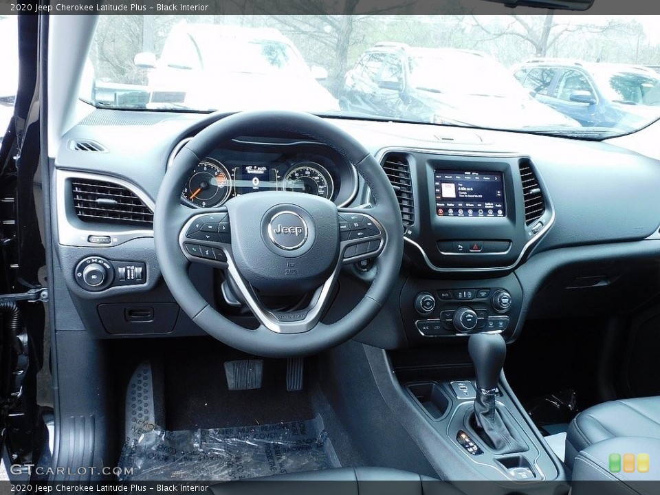 Black Interior Dashboard for the 2020 Jeep Cherokee Latitude Plus #140505796